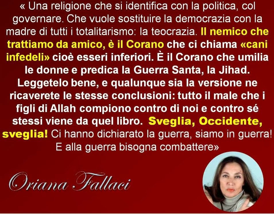 AlexCv80's tweet photo. @Tommasocerno Quanto avevi ragione Oriana... https://t.co/ETCtFDuQm5