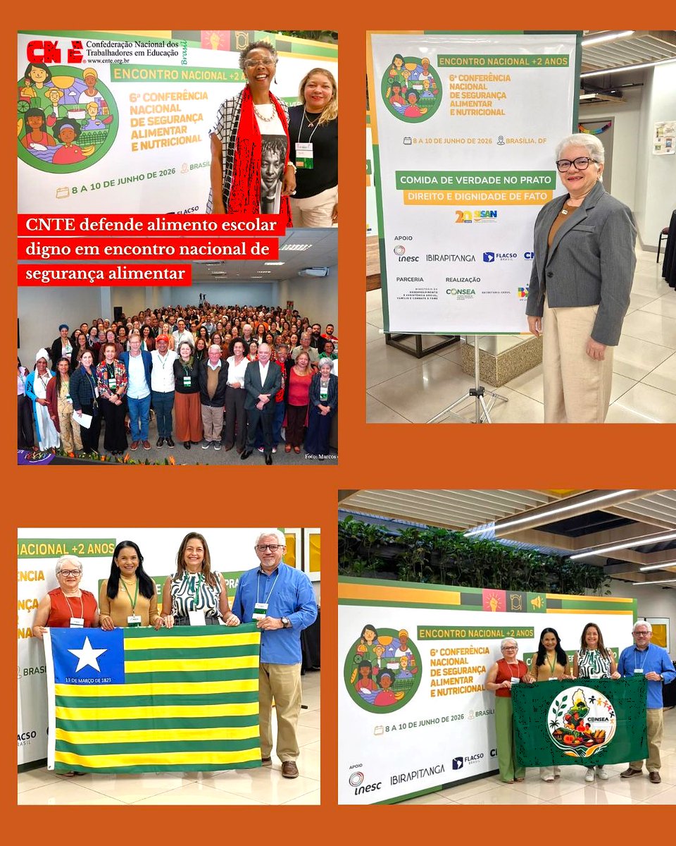 sintepiaui's tweet photo. Através da diretora da Sec. de Aposentadas/os, Conceição Resende, nossa representação no  - CONSEA-PI,  reafirmamos o compromisso com a segurança alimentar, a democracia e os direitos sociais,  ao participar da 6ª Conferência Nacional de Segurança Alimentar e Nutricional (CNSAN) https://t.co/cpR7oHl4c1