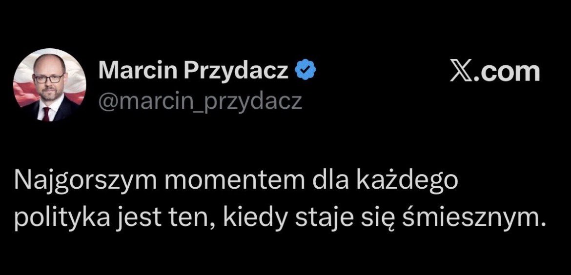 WiolaLk's tweet photo. @marcin_przydacz @sikorskiradek Adresatem jest Pan (dodaję, by nie pomyślał Pan sobie czegoś innego) https://t.co/nnRXGPsMxs