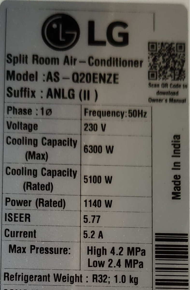 pranjalzen's tweet photo. Hey @LGIndia, how long does an executive office intend to ghost a consumer family while an entire household suffers? It has been 22 agonizing days since we purchased a brand-new, latest-launched 2026 model LG Split AC (Model: AS-Q20ENZE) along with a 4-year Gold AMC from your authorized showroom, SHRI MANGLA ELECTRONICS (Kamla Nagar, Delhi - 110007).

The total financial commitment for this transaction was Rs. 60,450, with the exact breakdown as follows:

a. AC Cost: Rs. 46,200
b. 4-Year Gold AMC: Rs. 11,300
c. Freight Charges: Rs. 150 (paid in cash)
d. Installation Charges: Rs. 2,300 (paid to your technician Mr. Sagar via UPI)
e. Old AC Uninstallation Charges: Rs. 500 (Mr. Sagar explicitly asked me to pay this in cash)

What should have been a premium consumer experience has instead exposed an absolute collapse of LG’s product quality assurance, a total breakdown in corporate governance, and a shocking level of ground-level fraud.

Here is the precise, undeniable chronological timeline of how LG India treats its consumers:

a. 21st May (The Core Defect): The unit was installed by your team led by Mr. Sagar. The moment the machine was turned on, the outdoor unit emitted a severe, disruptive humming noise. Your technician dismissed it with a technically absurd justification that a new machine "needs a day of running to settle."

b. 23rd May (Gross Quality Control Failure): Engineer Mr. Deepak visited. Upon inspection, he dismantled the outdoor unit to check if the factory had forgotten to install the compressor insulation—a staggering admission regarding LG's manufacturing standards on a brand-new 2026 model. During diagnostic testing, I observed his phone logging an input current drawing 8.5 Amperes in normal cooling mode vs the specified 5.2 Amperes. I took a photo of this log as concrete evidence and shared our noise recordings with him. He casually blamed the gas and claimed it required a total refill on a day-old machine.

c. 24th May (Internal Disconnection): Customer care had zero records logged from the previous day. A second engineer, Mr. Sunny, was dispatched. He completely contradicted the first engineer, stated the gas was fine, admitted he lacked the authority to issue a replacement, and promised his seniors would call. No senior ever contacted us.

d. 30th-31st May (The Forced Field Experiments): Engineer Mr. Neeraj tightened a screw (which changed nothing) and blamed the structural angle irons on which the outdoor unit is installed. On 31st May, your team uninstalled the AC and re-installed it at a completely different location purely to fulfill LG’s testing procedures. The severe humming noise persisted. Having conclusively proved the unit was defective, they recorded video evidence, stated that the factory replacement process had been formally initiated, and bolted the defective unit back onto our wall.

e. The Systemic Fabrication & Corporate Fraud: Parallel to this ordeal, your ground teams began actively manipulating your backend CRM system to protect their internal metrics. We began receiving automated WhatsApp alerts from LG aggressively pushing us to share a cancellation code for Ticket No: RNP260523059498, citing completely fabricated reasons: "Customer post-poned engineer's visit" and "Customer requested cancellation." This is a blatant, shameful lie. We never postponed a visit, nor did we ever request a cancellation.

f. 3rd June (The Breaking Point): After days of silence, I called Engineer Neeraj thrice; he completely ignored my calls. I called customer experience, who had zero updates except a "pending" status. When I demanded an escalation number, they routed me to the assigned local service center. The representative there was entirely clueless, flatly refused to check my case history in the system, and had the absolute audacity to tell me he was "busy with lunch" and to call back later before hanging up.

g. 3rd June (Escalation to MD Office): Utterly fed up with this mockery, I wrote directly to the LG MD Office on this very same day, providing the full name, showroom invoice, and contact numbers of every employee involved. I was formally acknowledged via email and explicitly promised a call from the Head Office within 24 hours. To this date, no one from your head office has ever called.

h. 5th June (The Empty Escalation & Shameless Pressure): We received an official message stating that our complaint was registered under Escalation No: VCP260605013235. On that exact same day, an LG engineer named Harish called my father. Instead of providing a resolution or a timeline for the promised factory replacement, he shamelessly pressured my father to share the cancellation code over the phone to clear the ticket from their system. We flatly refused and did not share any cancellation code with him.

i. 7th-8th June (The Social Media Brush-off): I DM’ed your social media team on X to demand an urgent update. On 8th June, I received a completely automated, copy-pasted generic response stating that the relevant team would be in touch shortly.

The Current Crisis:
Today is 11th June. It has been 22 days since purchase, 7 days since the MD Office broke its 24-hour promise, and we still have zero visibility on the status.

Meanwhile, our entire family—including super-senior citizens nearing 90 years of age—is facing severe sleep deprivation because of this defective, loud noise-making machine. Furthermore, we are all living under constant anxiety regarding whether a machine drawing 8.5A instead of 5.2A poses a severe electrical or fire safety hazard to our home.

Mr. MD #HongJuJeon, we did not pay a premium amount of Rs. 60,450 to have our home treated as an R&D experimental lab, nor did we pay to be harassed by deceptive field staff trying to force complaints shut on a flagship product.

I have attached the following evidence directly to this post:

1. The official product specification plate proving the unit is strictly rated for 5.2 Amperes.

2. The photo of the technical diagnostic log taken by your engineer on 23rd May showing the unit drawing a dangerous 8.5 Amperes.

3. Screenshots of the automated WhatsApp and SMS messages showing your team fraudulently trying to force us to share a "cancellation code."

Given the total breakdown of ethics, technical competence, and quality control, we completely reject any repair or replacement. We demand an immediate, full refund of our money (Rs. 60,450) and the prompt removal of this defective appliance from our premises.

Act on Escalation No: VCP260605013235 and Ticket No: RNP260523059498 immediately. The consumer account is registered under my father's name. I have already provided the full list of staff phone numbers to the MD office on 3rd June, and I am prepared to share them via DM here the moment an actual senior corporate authority with real power to execute our refund contacts me.

@LGIndia @jagograhakjago 
#HongJuJeon #ConsumerProtection