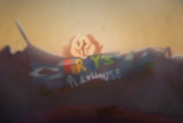 teplme's tweet photo. actually what if pillar chase came out with a Percy's Playhouse map to come out alongside Pal Percy, like what if the exit sequence had the map crumbling as if it were getting demolished.. https://t.co/stbKb1e7hA