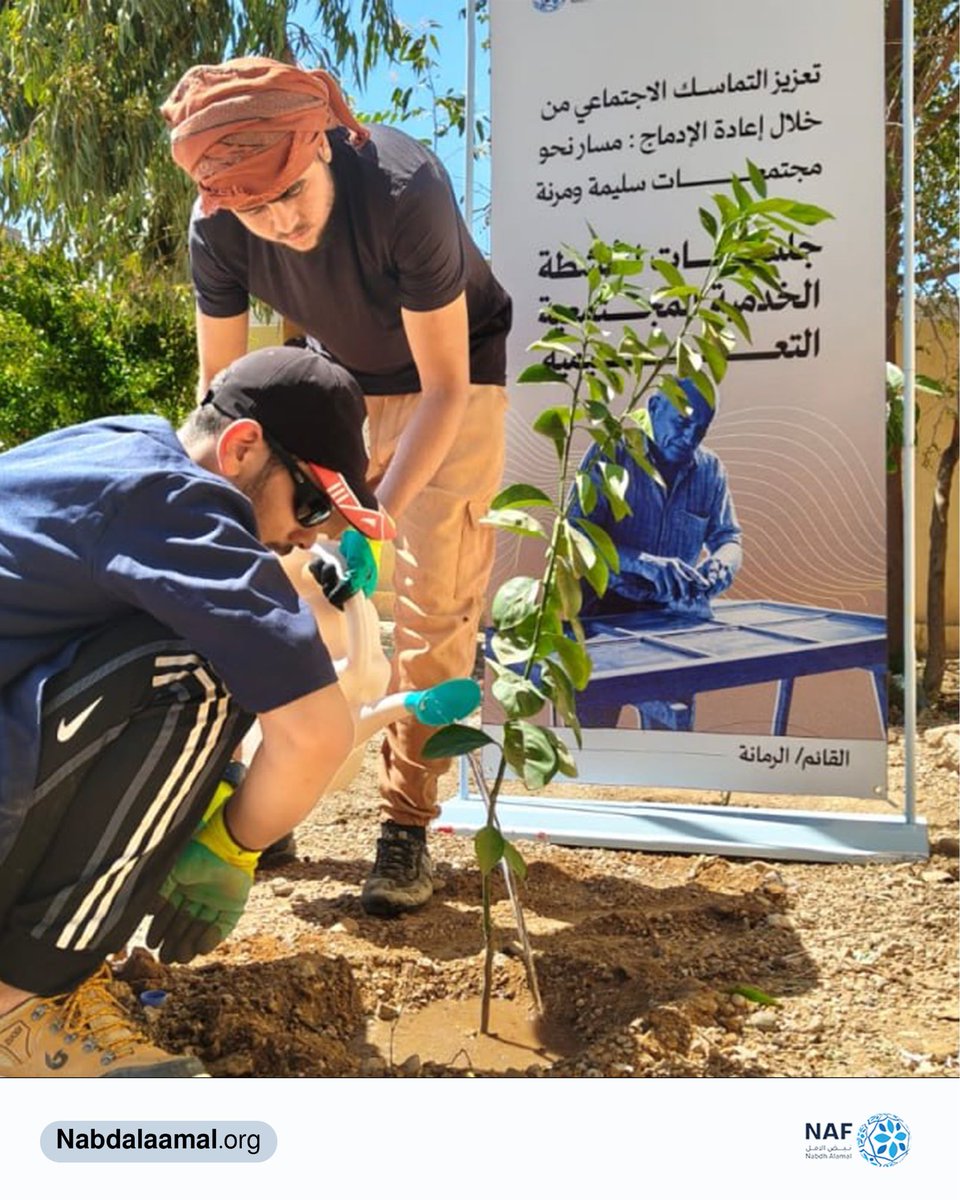 nbdhalamalorg's tweet photo. ضمن مشروع “مسار نحو مجتمعات سليمة ومرنة” الممول من المنظمة الدولية للهجرة (IOM)، أُطلقت في قضاء القائم مبادرة لزراعة الأشجار والنباتات في عدد من المدارس، بهدف تعزيز الوعي البيئي وخلق بيئة تعليمية أكثر استدامة وجمالاً. https://t.co/9g0LYBa9lO