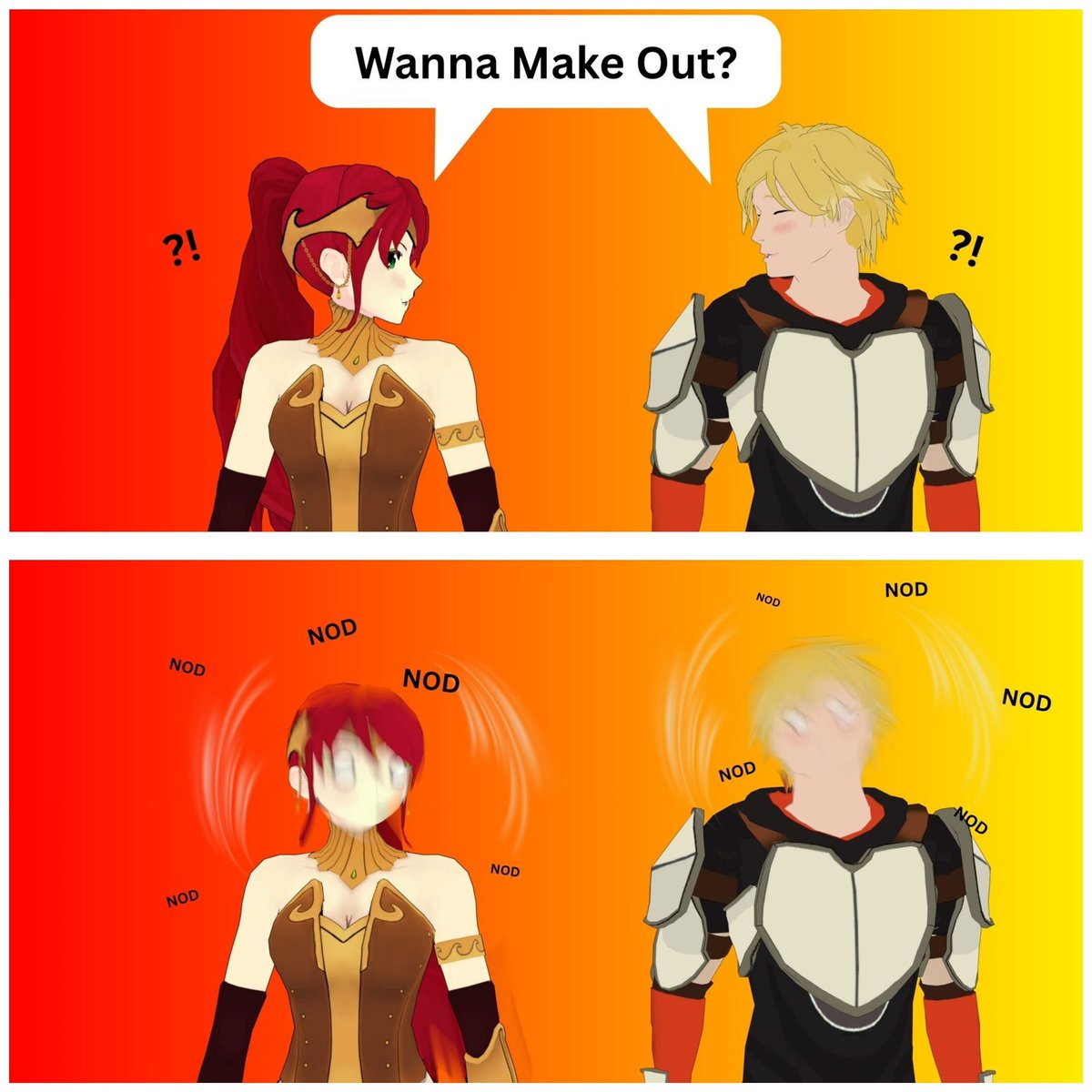 Blast5240's tweet photo. My contributions towards the Arkos ship

#Creator5240 #rwby #arkos #rwbyfanart #jaunearc #pyrrhanikos #blender https://t.co/kwvVSG7xZx