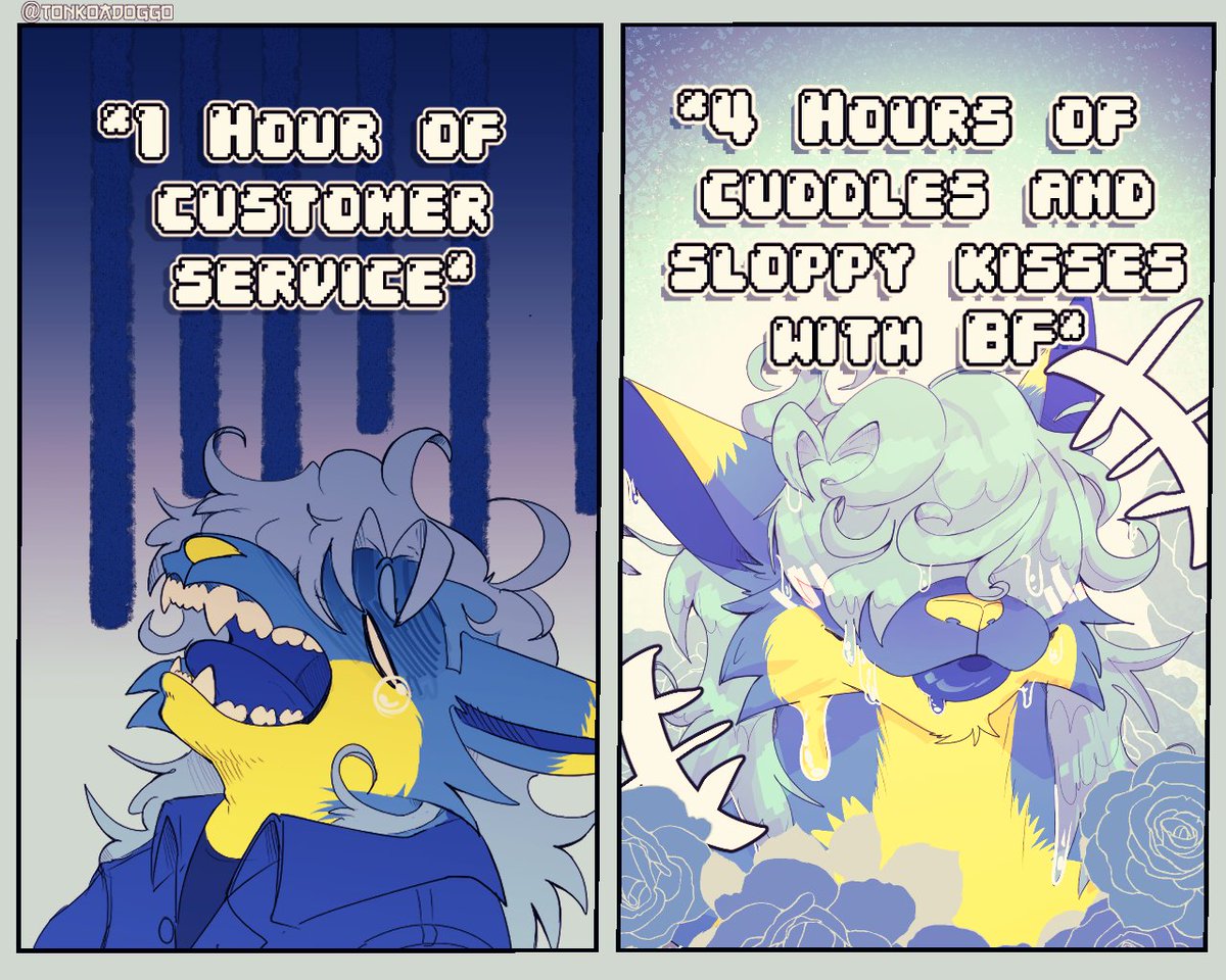 TonkoADoggo's tweet photo. Furry things am I right?
I love my big puppy brained BF
#furry #comic https://t.co/uoLq6nwKlL