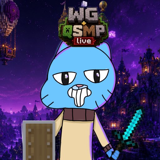 zaciric3's tweet photo. I made this and also drew it for 
      QSMP 
By the way, the word "WG+" means "Wonderful Gumball".
It means my server on Discord.

#qsmp #qsmp2 #Minecraft #WG #tawog #gumball #fan_art https://t.co/TVgKEWPWLA