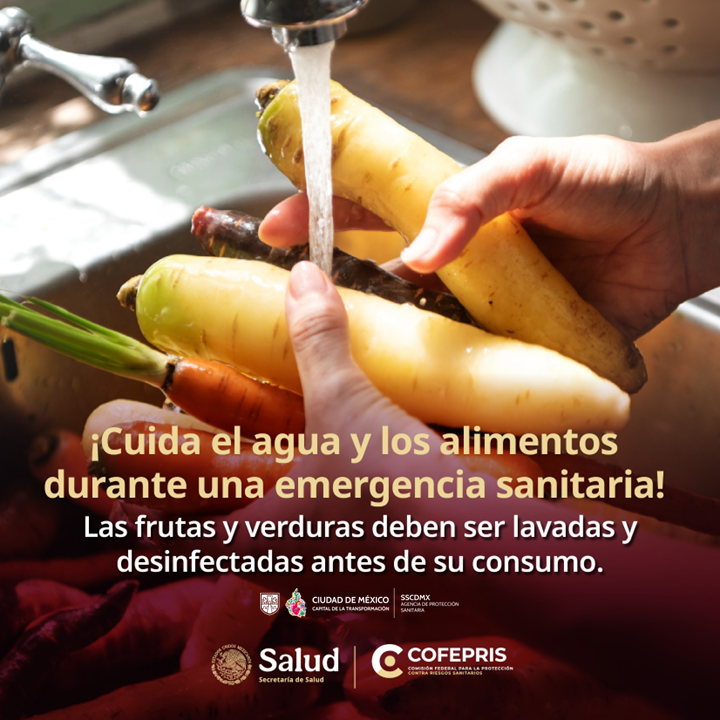 AGSANITARIA's tweet photo. ¿Sabías que esta simple acción ha salvado vidas?
🧴#Desinfectar tus ingredientes antes de #cocinar y #comer previene infecciones y protege a tu familia.🛡️

La seguridad alimentaria es tarea de todas y todos. 🍎🥦 #Bienestar https://t.co/IIYM7Pc0JW