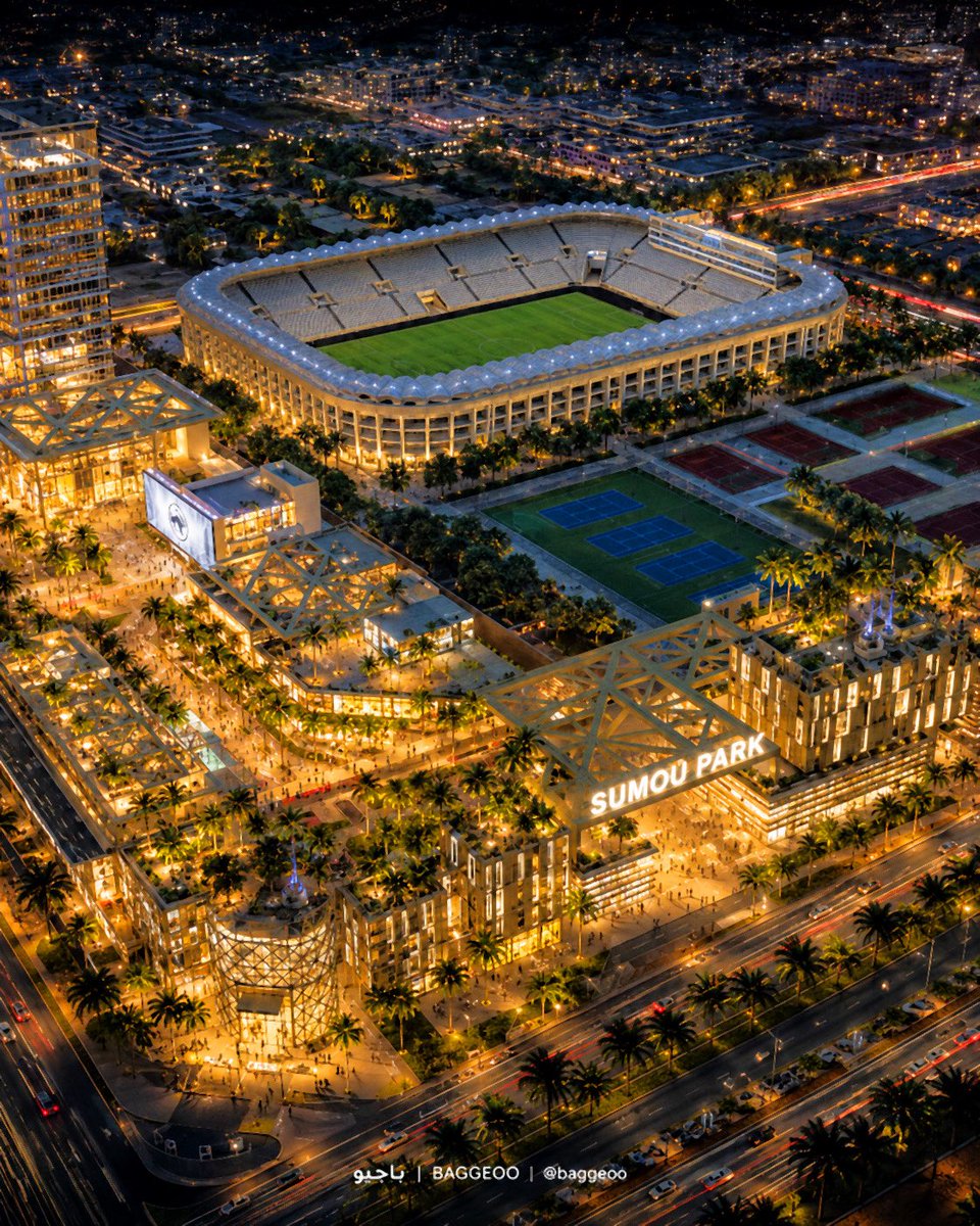 baggeoo's tweet photo. 🚨🚨🚨🚨🚨🚨🚨🚨🚨

عــــــاجــــــل

🏟️ تصميم خيالي مقترح لمشروع #سمو_بارك الذي يضم ملعب نادي الشباب ومدينة متكاملة.

🤍🖤 المشروع يُجسد رؤية مستقبلية طموحة لنادي الشباب، من خلال إنشاء مدينة رياضية متكاملة تضم مرافق حديثة واستثمارات متنوعة حول الملعب.

🌆🏟️ ملعب عصري بتصميم عالمي
🚆 بنية تحتية متطورة
🎡 مرافق ترفيهية وتجارية متكاملة
🚀 مشروع قد يُشكل نقلة نوعية في مستقبل النادي

😨😨😨😨😨😨😨😨😨

🔥🔥🔥🔥🔥🔥🔥🔥🔥

#الشباب
#سمو_بارك
#الليوث
#دوري_روشن
#رؤية_2030
#السعودية
🏟️🤍🖤🚀🔥