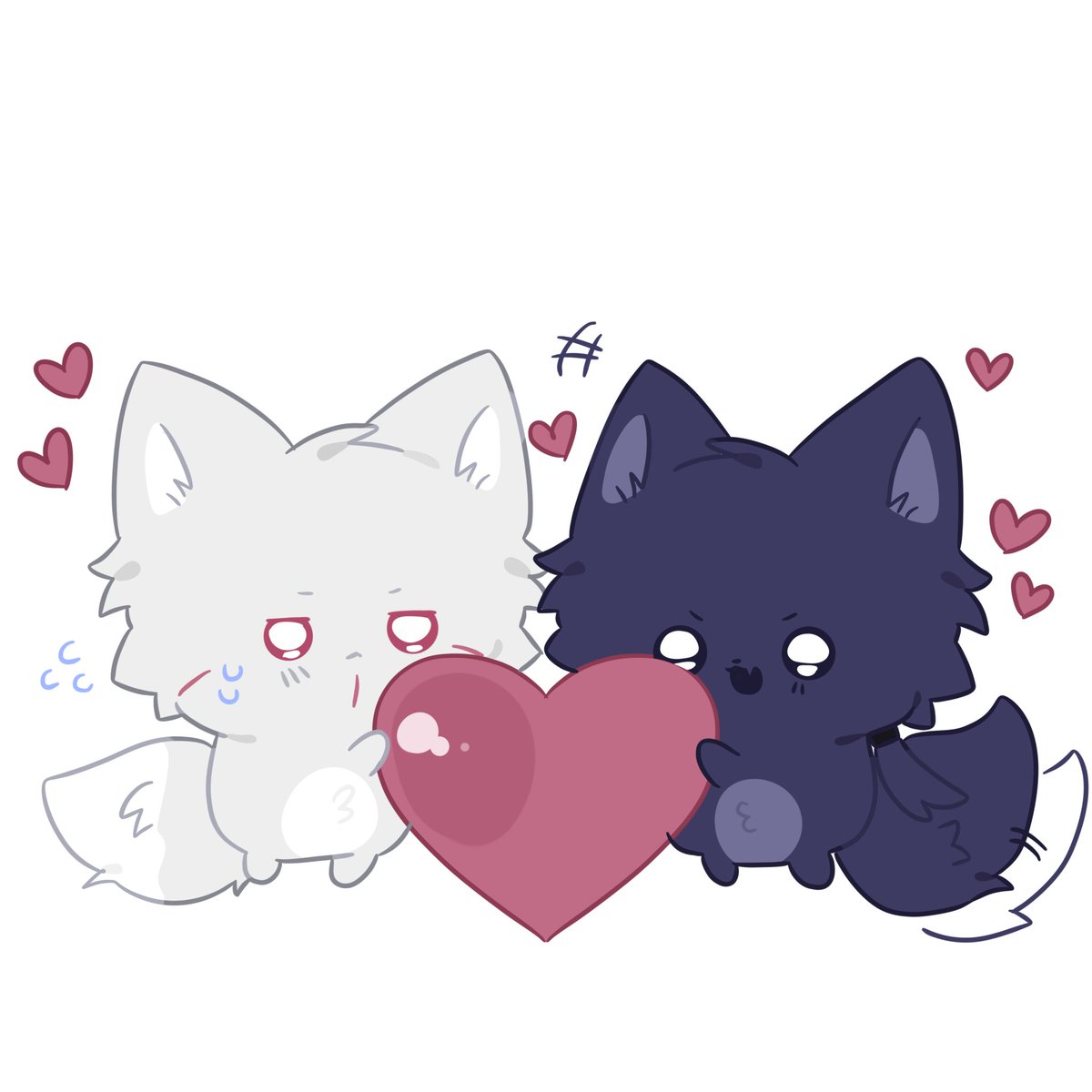 IsoRa1012's tweet photo. Artist: 清敏
Owner: IsoRa1012
( Do not repost without my permission) 
____
Sói Izuna x Sói Tobirama 😋 sói đen x sói trắng https://t.co/18VRMBibOi