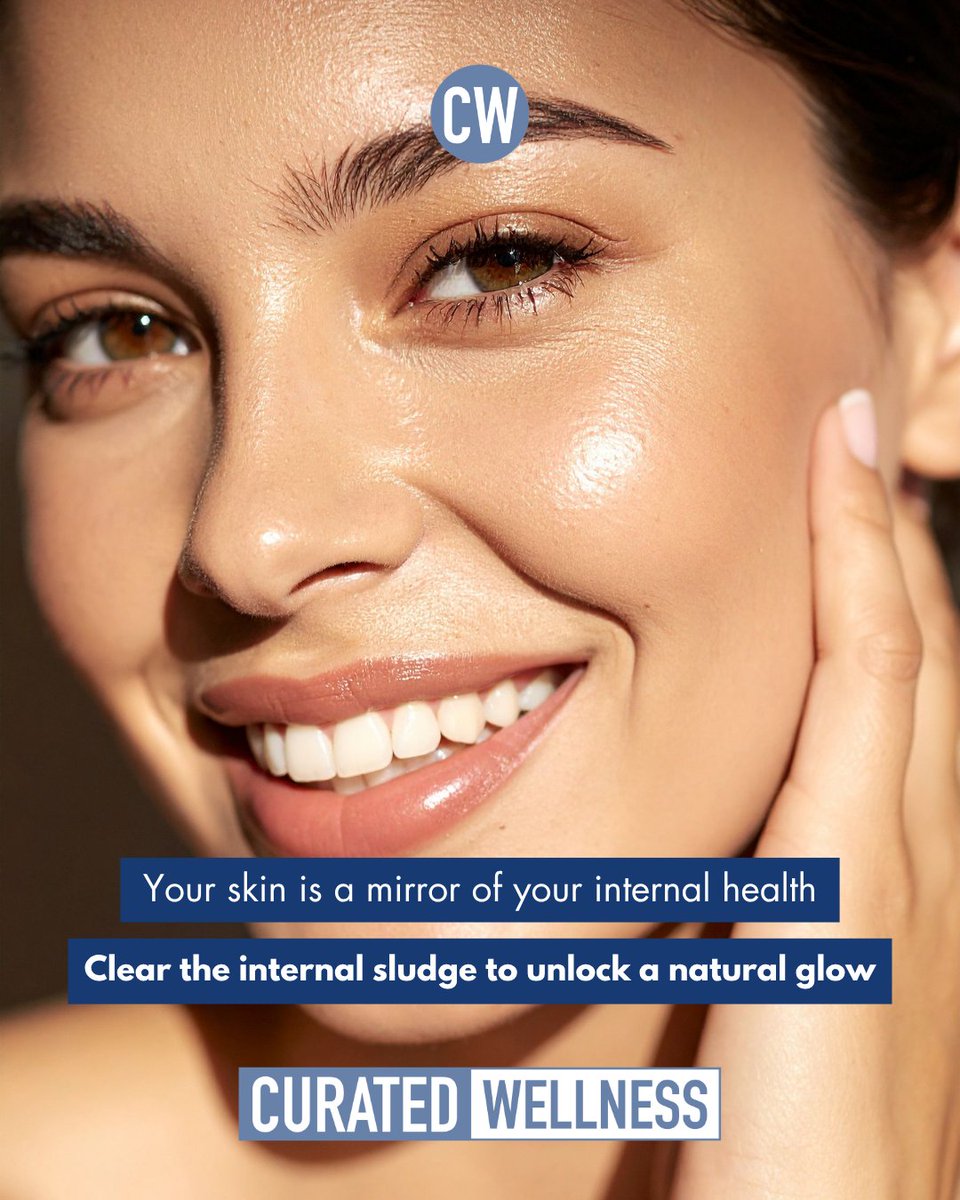 CuratedWellness's tweet photo. Your skin reflects what’s happening inside your body. Clear the internal sludge, nourish yourself from within, and let your natural glow shine through. Healthy skin starts with healthy habits

#SkinHealth #NaturalGlow #WellnessJourney #HealthySkin #GlowFromWithin #SelfCare #HolisticHealth #BeautyFromWithin #HealthyLiving #WellnessLifestyle