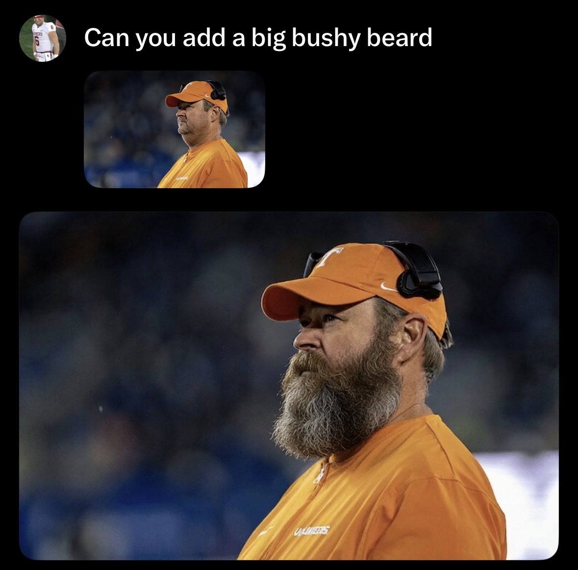 Benj_Thorpe's tweet photo. Come on @coachjoshheupel make it happen buddy https://t.co/i1CbEVWtzA