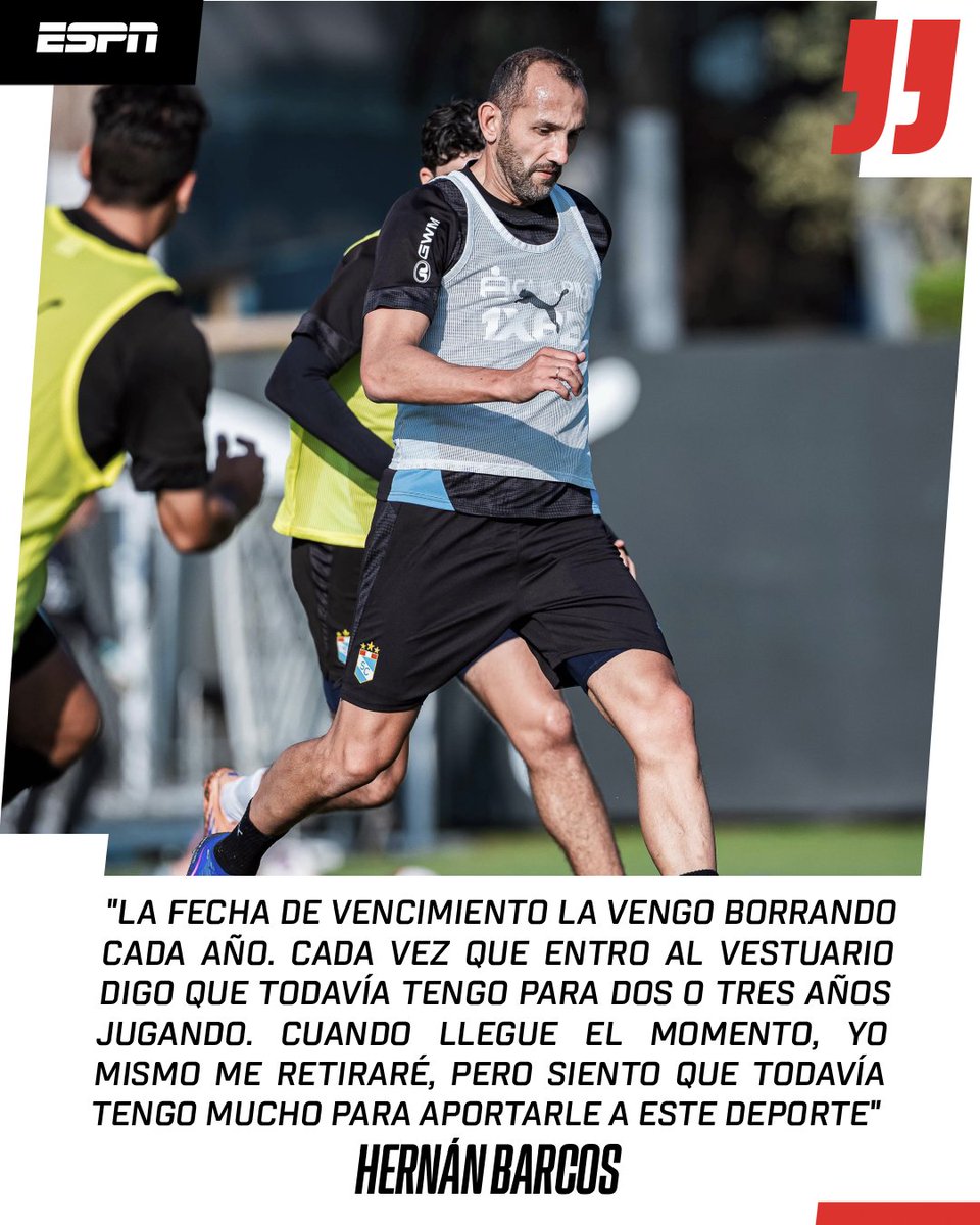 ESPNPeru's tweet photo. "CUANDO ME LLAMARON POR PRIMERA VEZ, NOS PUSIMOS DE ACUERDO EN CINCO MINUTOS"

Hernán Barcos fue presentado como nuevo jugador de Sporting Cristal y aseguró que su etapa en Alianza Lima "ya está escrita". https://t.co/U4xXduzljm