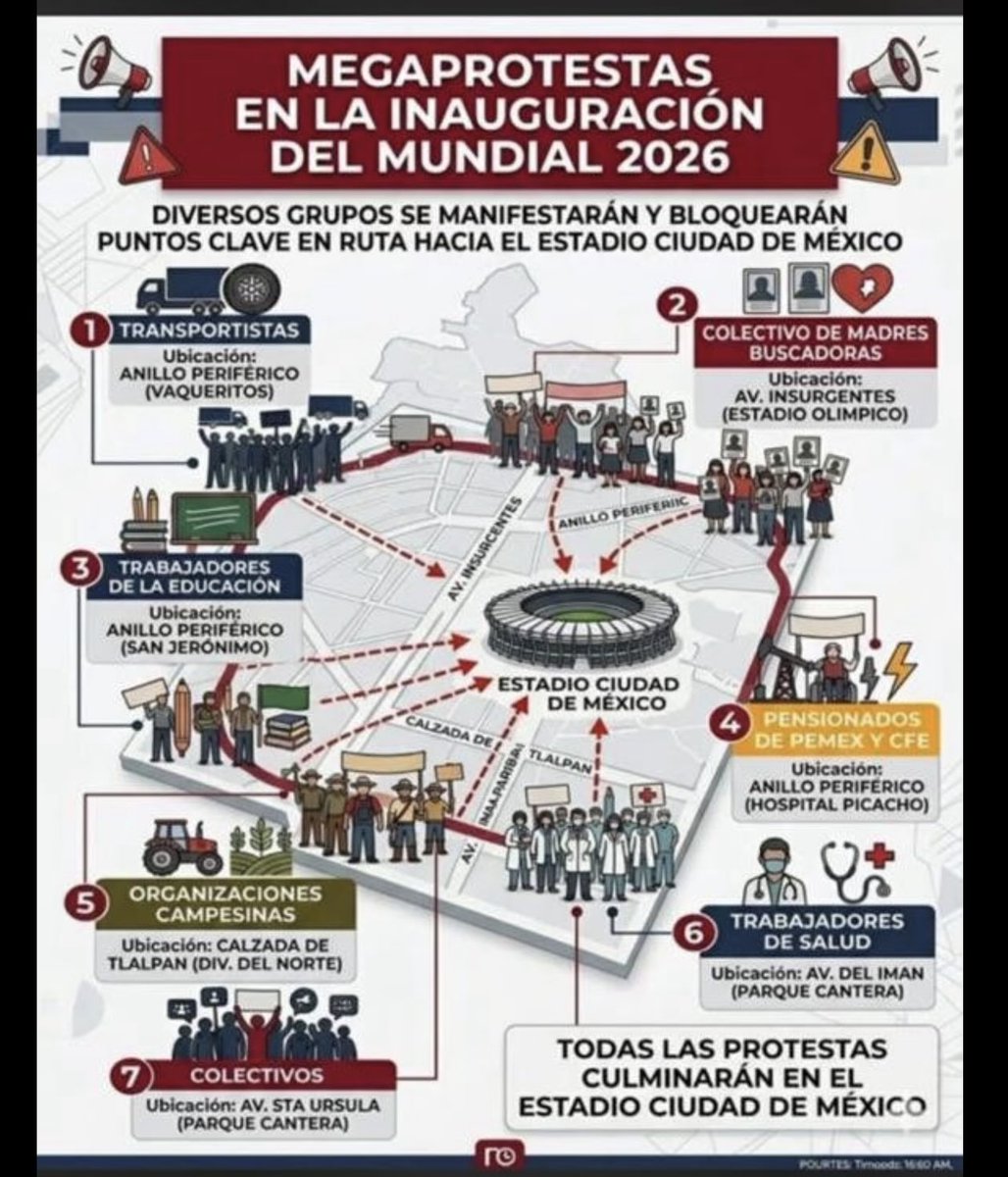 ReneFranco's tweet photo. Ahí están las marchas para mañana. https://t.co/8U3PLkP0NY