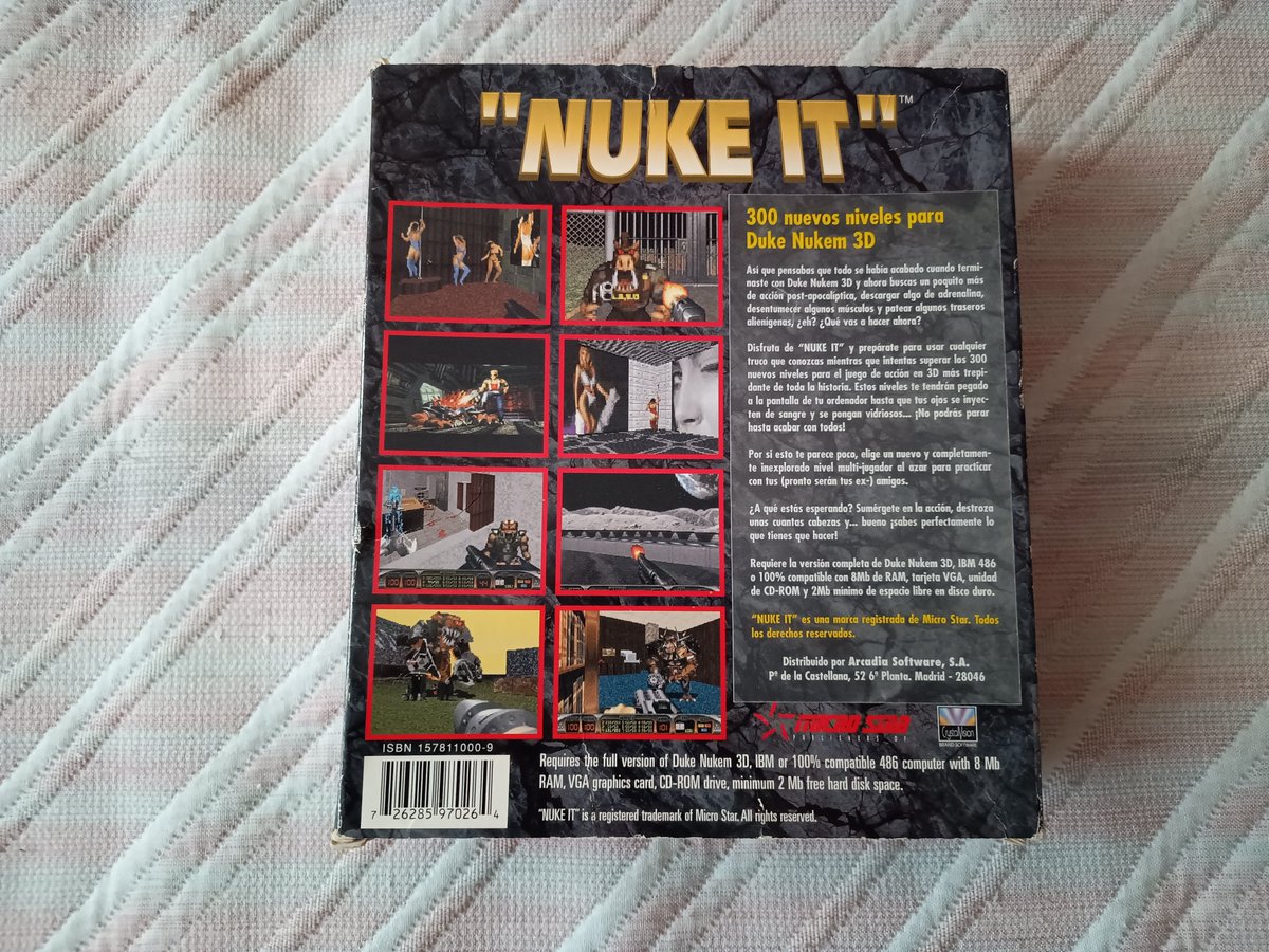 BoomShootBoxes's tweet photo. Nuke It! 300 (1996), Micro Star/Crystal Vision

📦 Big Box Españolizada 🇪🇸
💿 CD para MSDOS https://t.co/qmUJ9733Hg