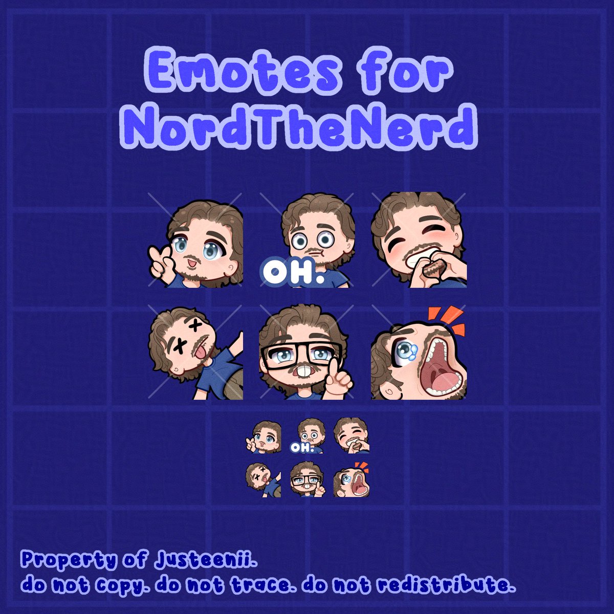 JusteenTV's tweet photo. Emotes for NordTheNerd π€
#twitchemotes #vgencomm #vgen #customemotes #vgenartist https://t.co/KlveXhJqqy