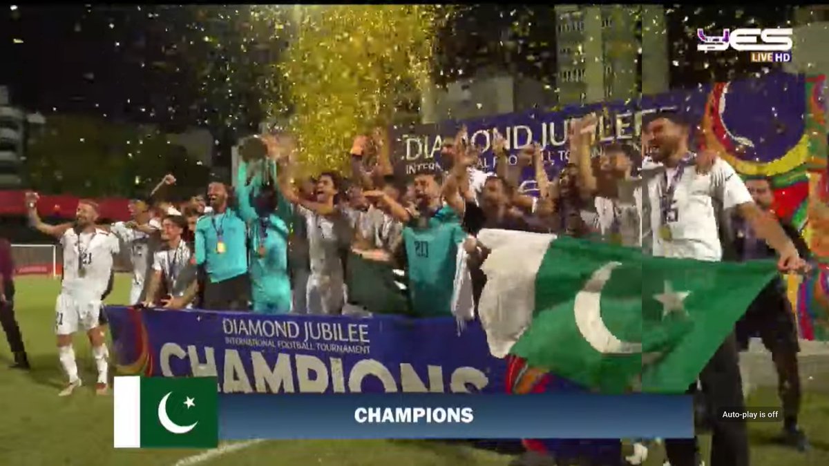 FootballPak's tweet photo. Diamond Jubilee International Football Cup winners!!! 

Waited nearly 24 years of watching #PakistanFootball to win a senior trophy! Any trophy! 

PAKISTAN ZINDABAD! https://t.co/DzogLDX5u7