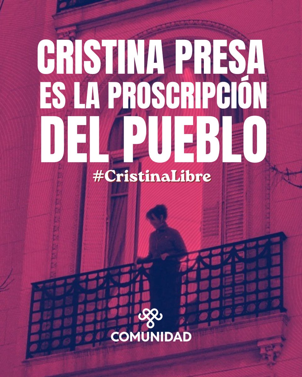 NormaLopezSF's tweet photo. Hace un año Milei, Macri, el FMI, el partido judicial y las corporaciones metieron presa a la presidenta del partido más importante de la oposición argentina y lideresa latinoamericana. 

El objetivo, después de un año, lo vemos claro. https://t.co/J8z49Y7nfQ