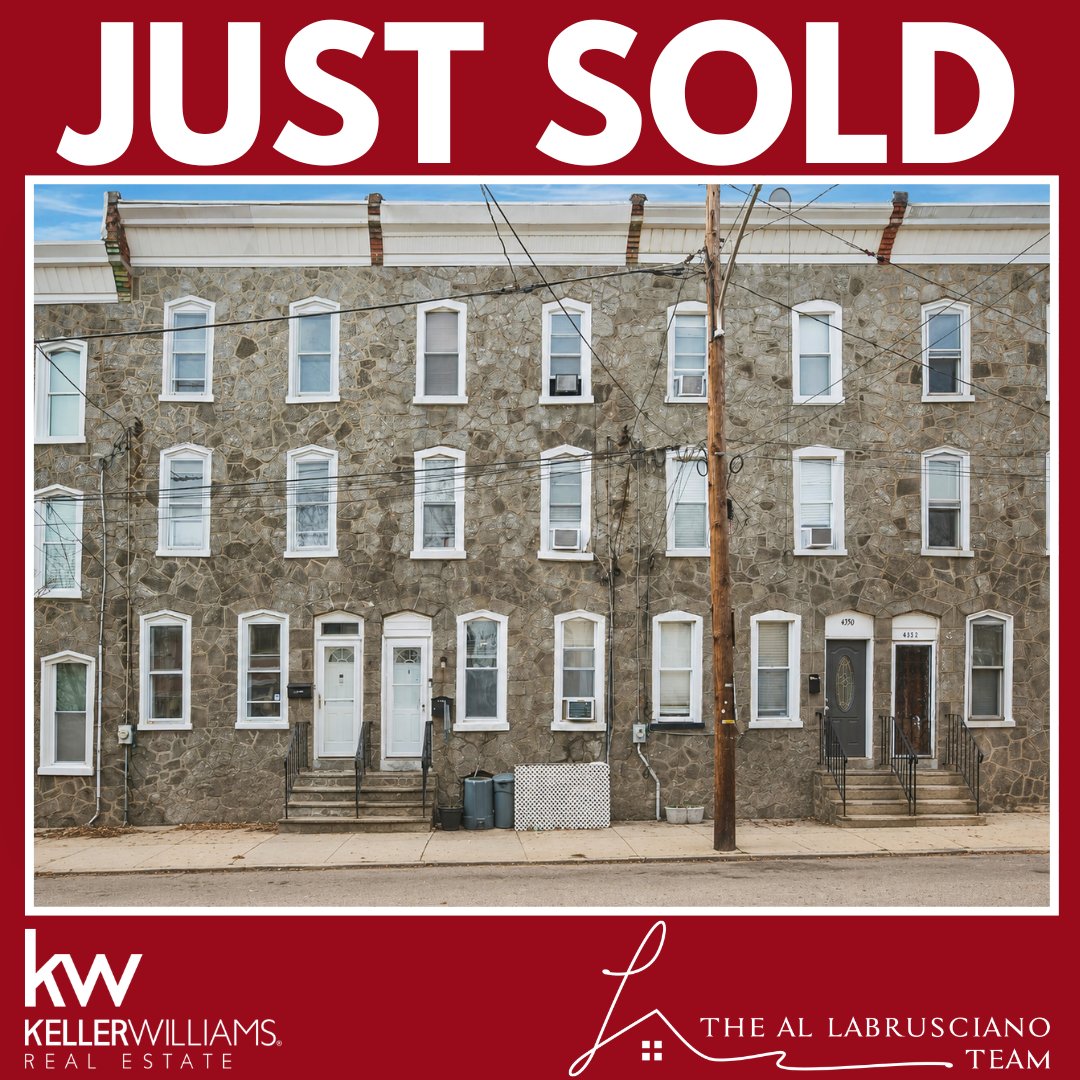 AlsKWTeam's tweet photo. Just Sold in Manayunk! Congratulations to our repeat clients, Bryan &amp; Carolyn, on the successful sale of their row home! We're grateful for the trust they've placed in us throughout their real estate journey and honored to help them reach another milestone. #JustSold #Manayunk https://t.co/4erC7KFK0U