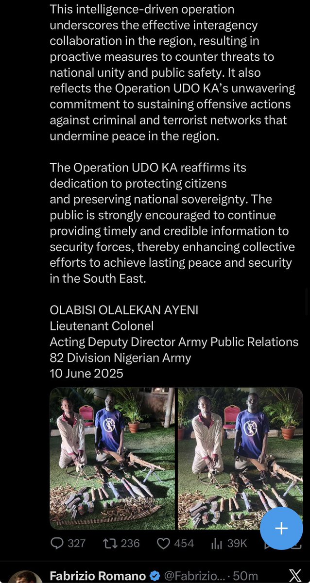 EmirSirdam's tweet photo. Dear @HQNigerianArmy why did you delete this tweet ??? https://t.co/kkPZrdh3Om