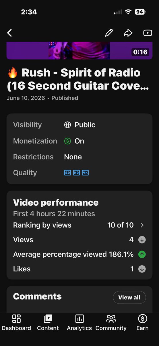 Chadgarberjam's tweet photo. @TeamYouTube https://t.co/B7qZogNzE0