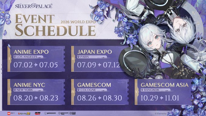 MagicAnimeX's tweet photo. Silver Palace is officially going global in 2026 hitting Anime Expo, Japan Expo, Anime NYC, gamescom, and gamescom asia with exclusive playable demos fresh merch, and major new reveals
#SilverPalace #AnimeExpo #gamescom #AnimeNYC https://t.co/ZlkX2hwKJK