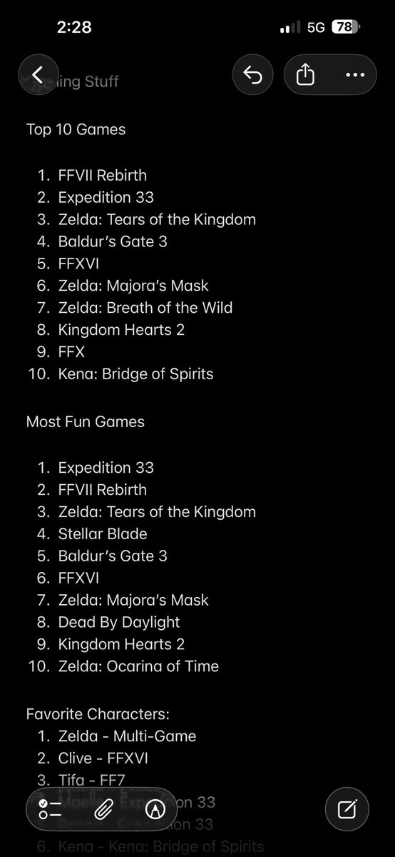 ItsAizza's tweet photo. Another update to the list :) also adding links to my MAL, Anilist, and Backloggd (still updating this)

MAL: https://t.co/2KoHKDd2Lf
Anilist: https://t.co/mhPyWXGx0V
Backloggd: https://t.co/Obnmimue9t https://t.co/UnHx8fcqJ2