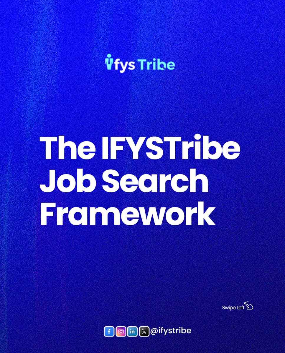 ifystribe's tweet photo. No secret shortcut to landing a job, sorry.

But here’s the next best thing: The IFYSTribe Job Search Framework, 5 practical things that actually work.

Save this for when your job search feels hopeless.

#ademolalookman #muriqi https://t.co/hhqouoWCDl