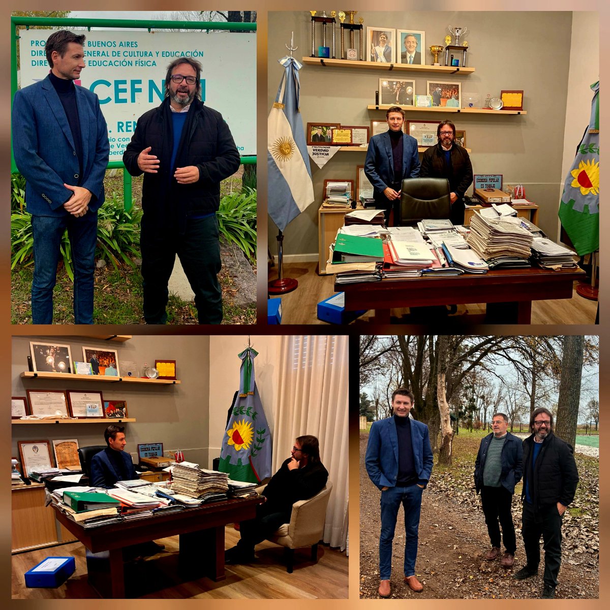 Leot14's tweet photo. ➡️En❤️Alem nos reunimos con @CharlyFerraris, recorrimos la base de campamento y participamos de una Asistencia Técnica de Sóftbol para profes en el CEF N°51.
Seguimos jerarquizando la ➡️Educación Física con más y mejores capacitaciones en toda la PBA💙.
@Kicillofok @flaviaterigi https://t.co/sQGN6U5fLV