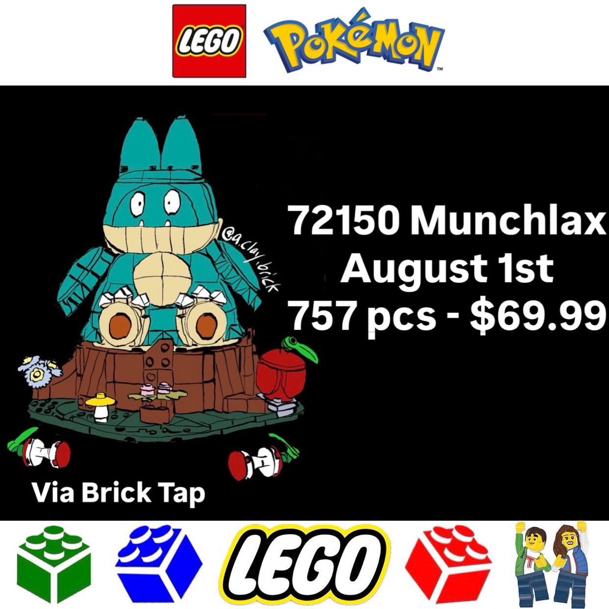 Carterbricks04's tweet photo. Some details on upcoming LEGO Icons, Pokémon and Holiday sets!!!  Very good stuff incoming for LOTR and Dune fans in the Icons line and a cute Munchlax model and sounds like a very cursed Buddy the Elf…  Thanks @BrickTapNews for the info! https://t.co/30hybP4Tqg