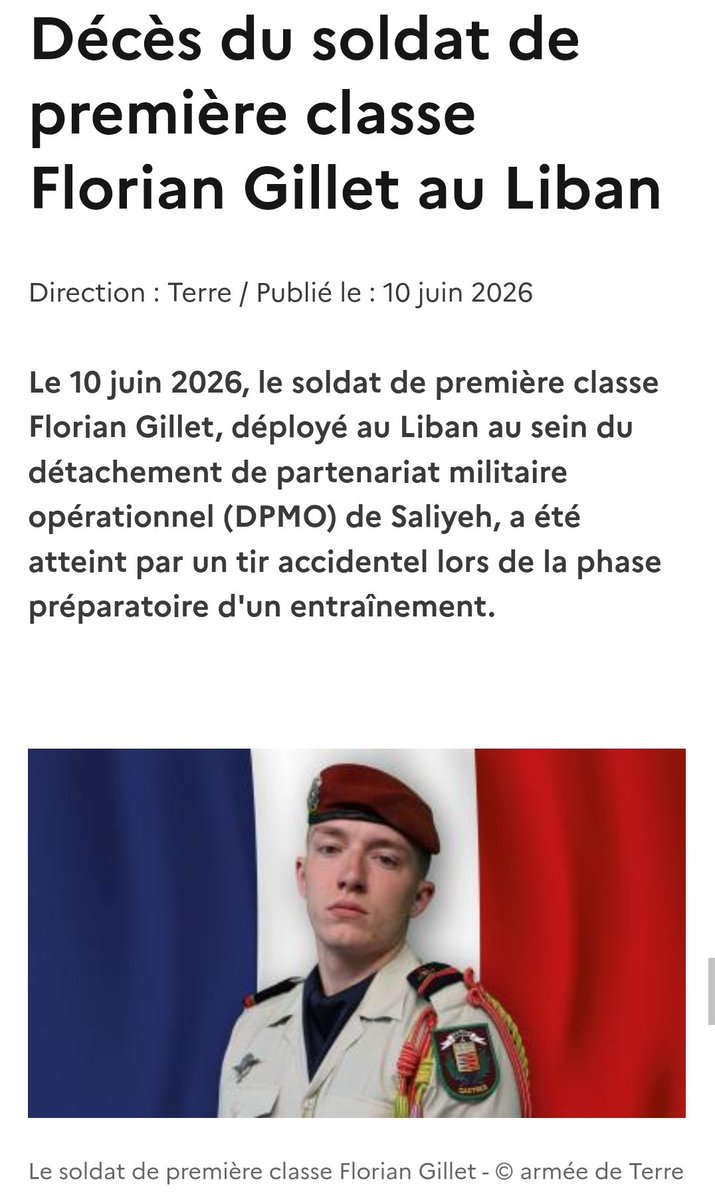 CELINEBONNET790's tweet photo. ✒️ Encore un de nos soldats mort pendant l'exercice de ses fonctions.

✒️ Quelque soit les conditions de sa disparition, tout mon soutien va à sa famille et ses frères d’armes, que son repos puisse être éternel 🕊🙏

#celinebonnetderisbourgrn79 #Osonslechangement #armeefrancaise https://t.co/NpYYiM1XQ4