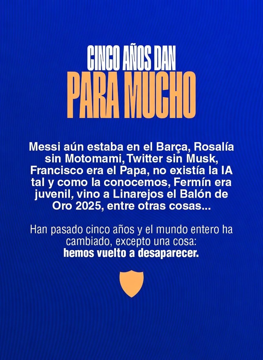 toxusanchez's tweet photo. 🔵 𝐂𝐎𝐌𝐔𝐍𝐈𝐂𝐀𝐃𝐎 𝐎𝐅𝐈𝐂𝐈𝐀𝐋

¡Ya no son tan buenas, azulillos!

Mañana es fiesta en Jaén, nosotros si tenemos que trabajar (o no)

#EsLoQueFuiste 💙 https://t.co/n3jCtpUmoz