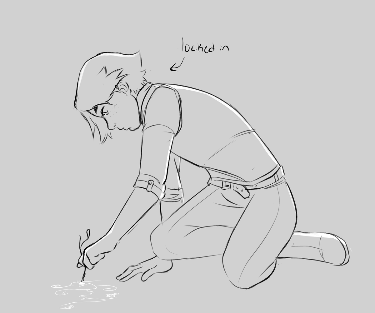 meg_noel_art's tweet photo. warm up sketch of young Cass ruining her outfit for the gala the family is about to attend by playing in the dirt https://t.co/mxS5Pw2Qzl