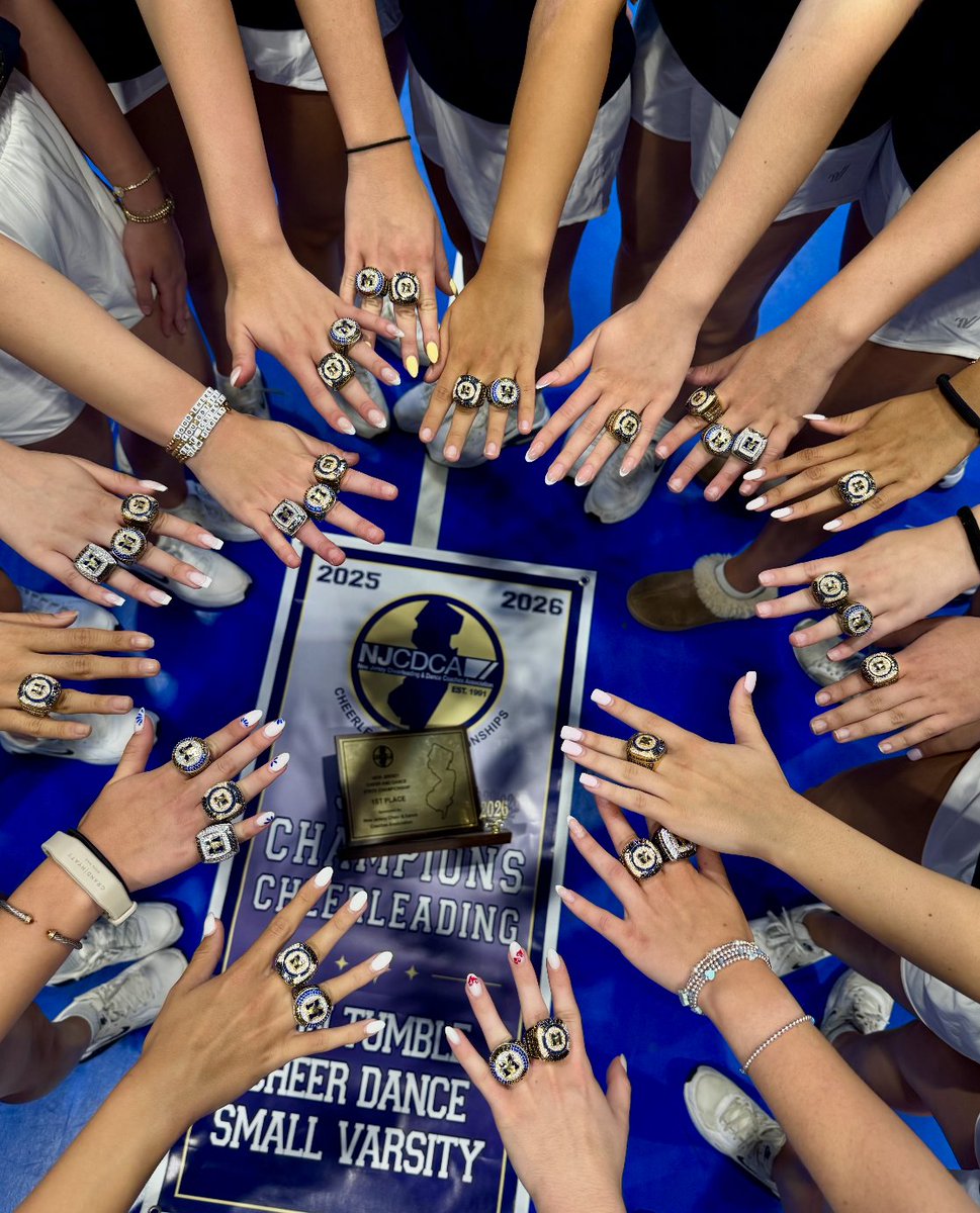 zolnierllc's tweet photo. Congratulations to Marlboro High School Cheer on winning the @NJCDCA Cheer Competition! Your dedication, teamwork, and hard work paid off. Enjoy every moment of this incredible achievement. 📣💍

#cheer #champions #championshipring #njcdca https://t.co/bGvv0VPmif