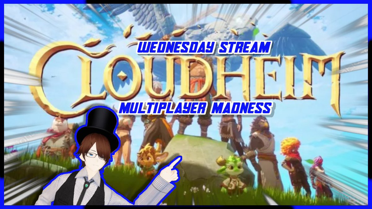 HeavyDivider's tweet photo. It's a Wednesday afternoon and it's time to try out Cloudheim with some friends for the first time. It's going on right now on Twitch and YouTube.

Stream links in the bio! https://t.co/daZngRnsnf