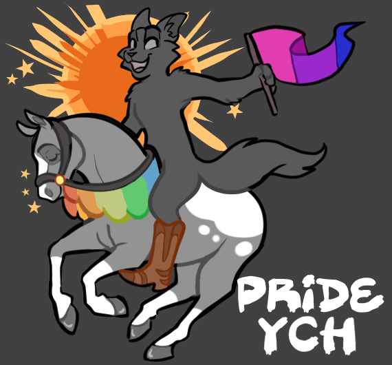 careful_please's tweet photo. OKAY lets try this again! New page for the commissions! GIDDY-UP PRIDE YCH 🏳️‍🌈🏇
Get em here:
https://t.co/iKty9DteHb https://t.co/ImClD3jAwM