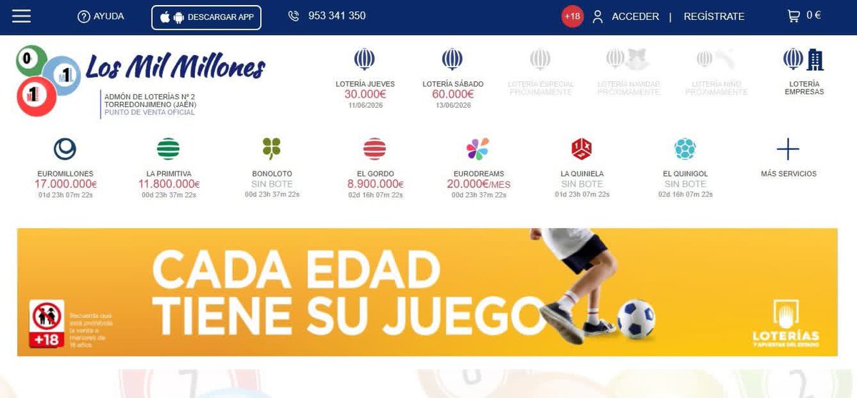 L_MilMillones's tweet photo. 💥 𝗡 𝗢 𝗧 𝗜 𝗖 𝗜 𝗔 💥

😎Tras unos meses trabajando... tenemos 𝗡𝗨𝗘𝗩𝗔 𝗪𝗘𝗕, donde podrás realizar tus apuestas y compra de 𝗳𝗼𝗿𝗺𝗮 𝗢𝗡𝗟𝗜𝗡𝗘 𝘆 𝟭𝟬𝟬% 𝗦𝗘𝗚𝗨𝗥𝗔, sin moverte de casa.📲

👇Accede a tu área cliente y date de alta.👇

🔗 https://t.co/vAH1VBqM53 https://t.co/BLG1BROkGd