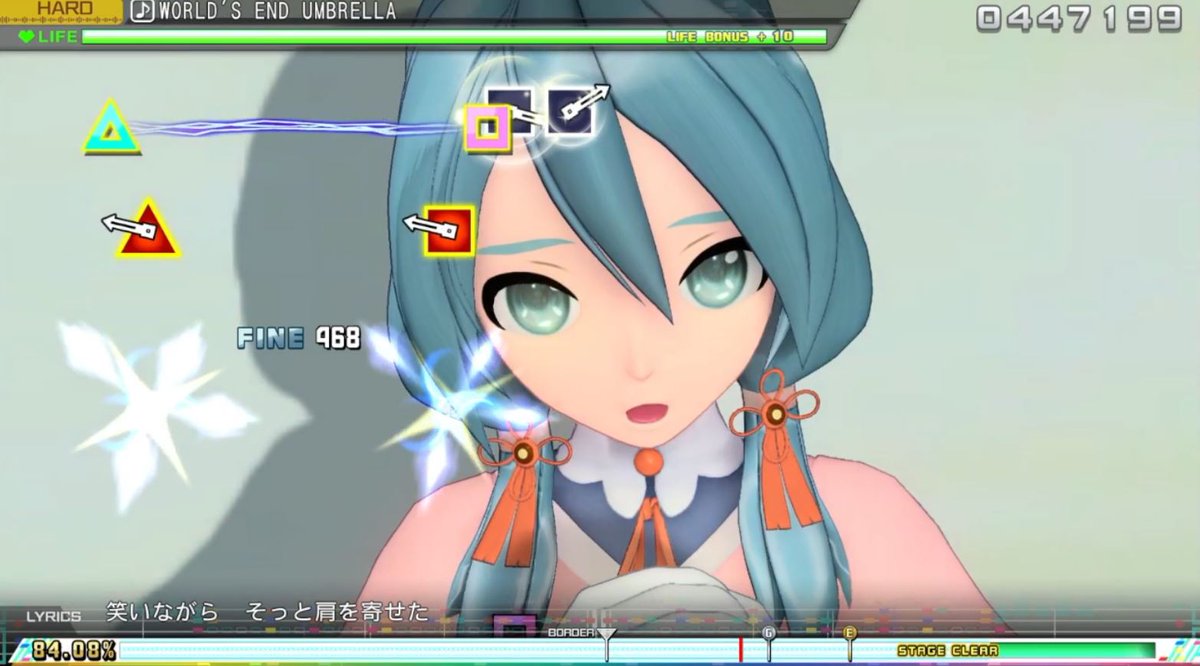 showstarocean's tweet photo. 【初音ミク Project DIVA MEGA39’s＋ 】WORLD'S END UMBRELLA　HARD　フルコンボ　F17　105.45... https://t.co/SuWWnlPXWd @YouTubeより 

#ProjectDIVA #初音ミク　#音ゲー https://t.co/rxYCRqqwq3