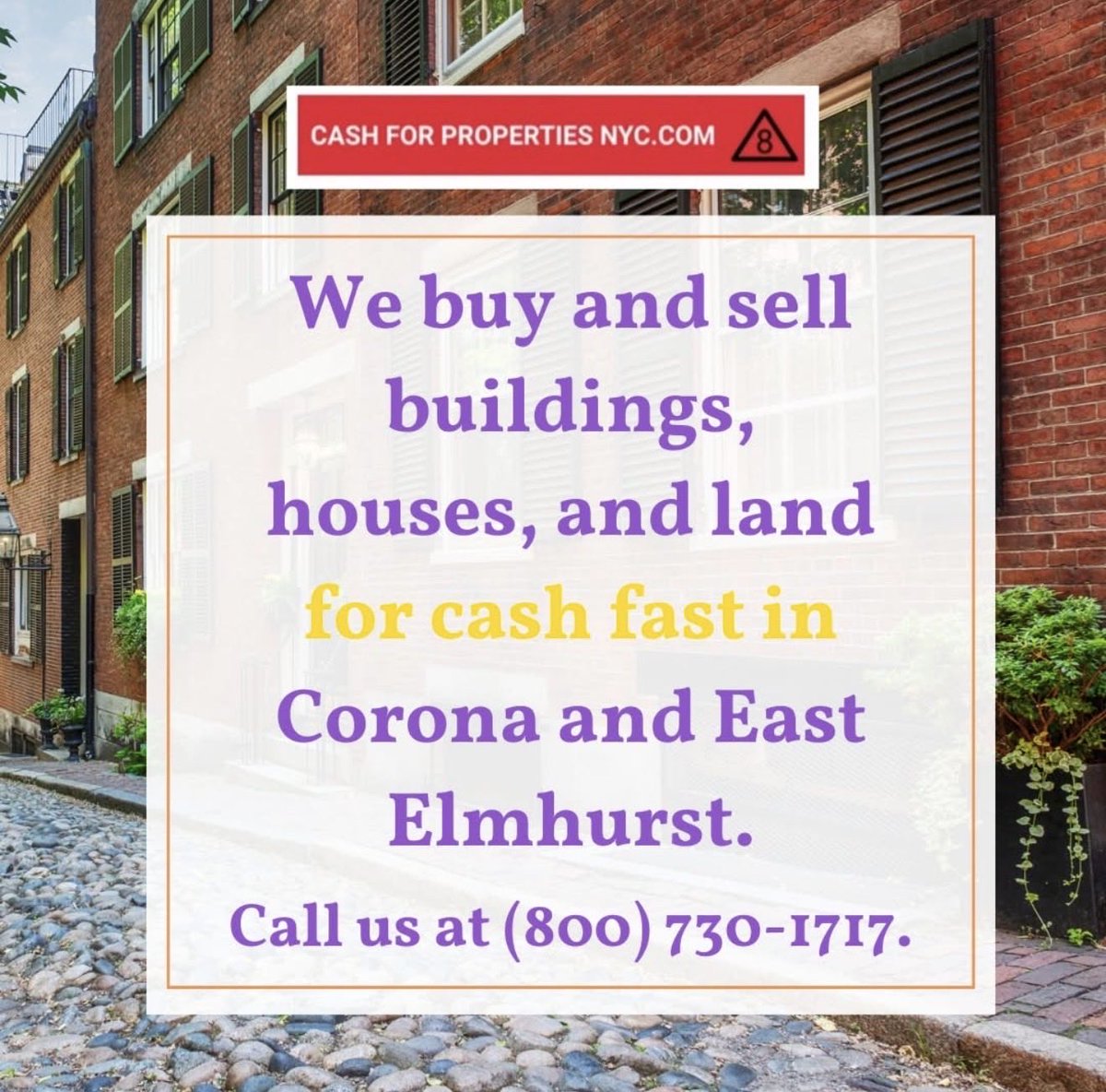 CashForProperty's tweet photo. https://t.co/6Y3DFWimNd , We Buy And Sell Buildings , Houses And Land For Cash Fast In Corona And East Elmhurst Call 800-730-1717 π°ππ°ππ°π #cashforpropertiesnyccorp #cashbuyers #cashfast #fastclosings #webuyhousesfast #coronaqueens #eastelmhurst #queensrealestate #8 https://t.co/JXPBDur3xE