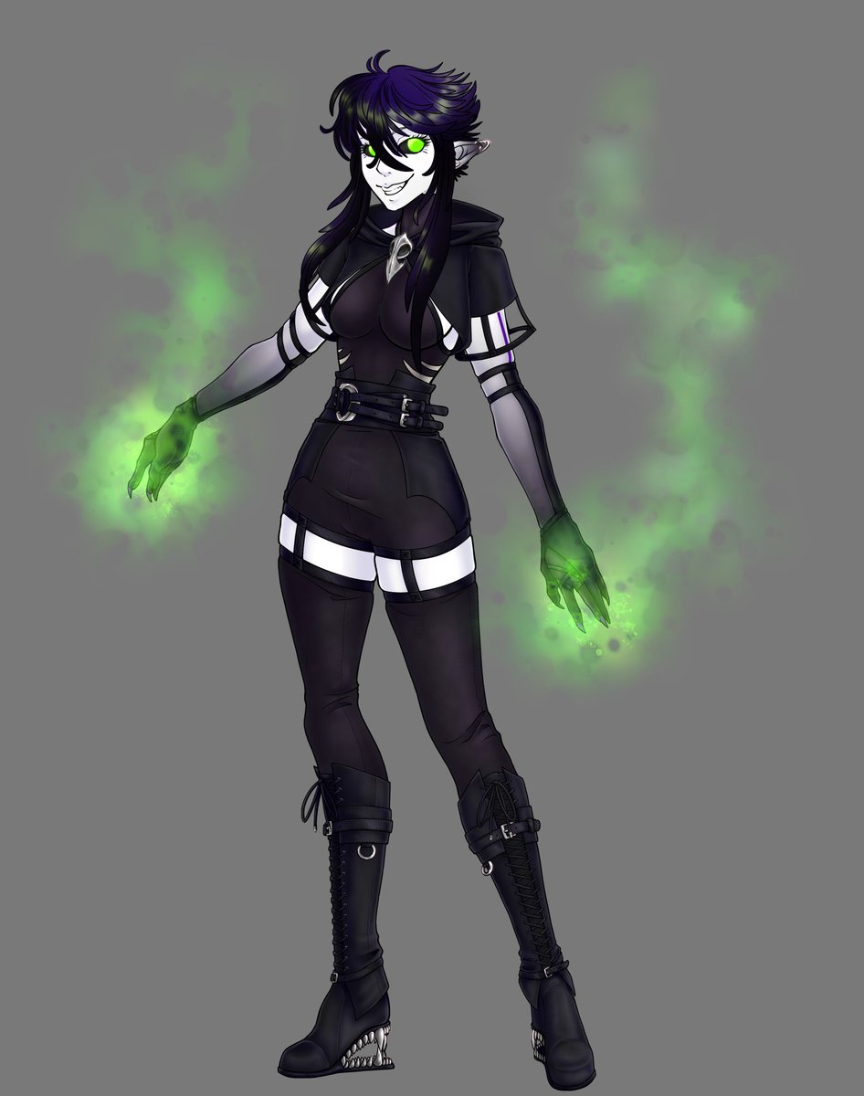 AuroraeRaven's tweet photo. @Shenyuelinx Sure, why not! There's my OG design for her and a couple of coms. https://t.co/nZuNl8NBnq