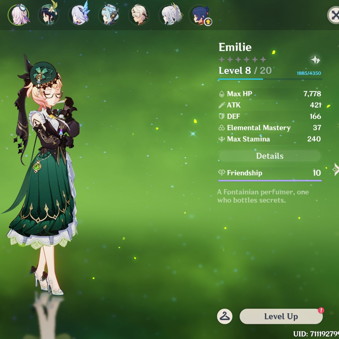 ineffacore's tweet photo. manually levelled emilie has hit level 8 and friendship level 10 https://t.co/kCCLNrXXHa