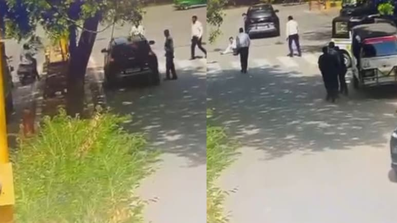 ndtv's tweet photo. On Camera, Delhi Traffic Cop Hospitalised After SUV Tries To Run Him Over
https://t.co/WoByy4Wlbf https://t.co/lOZFTMADav