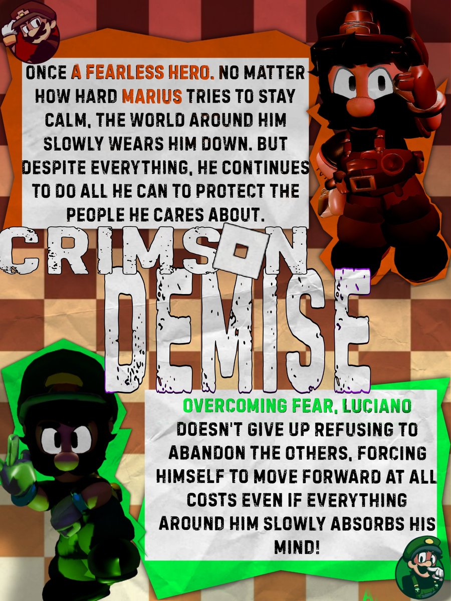 fella_weird's tweet photo. The Marius Brothers! Plumbings cool I think // [SCRAPPED PROMO ART]

Looking for hire on this ASYM game, join our application server: 
https://t.co/Dlx6XlOOqr

#CrimsonDemise #Roblox #Robloxdev #Dev #robloxstudios #render #3drender #mario #luigi #asym #horror https://t.co/v1GC50mPKw