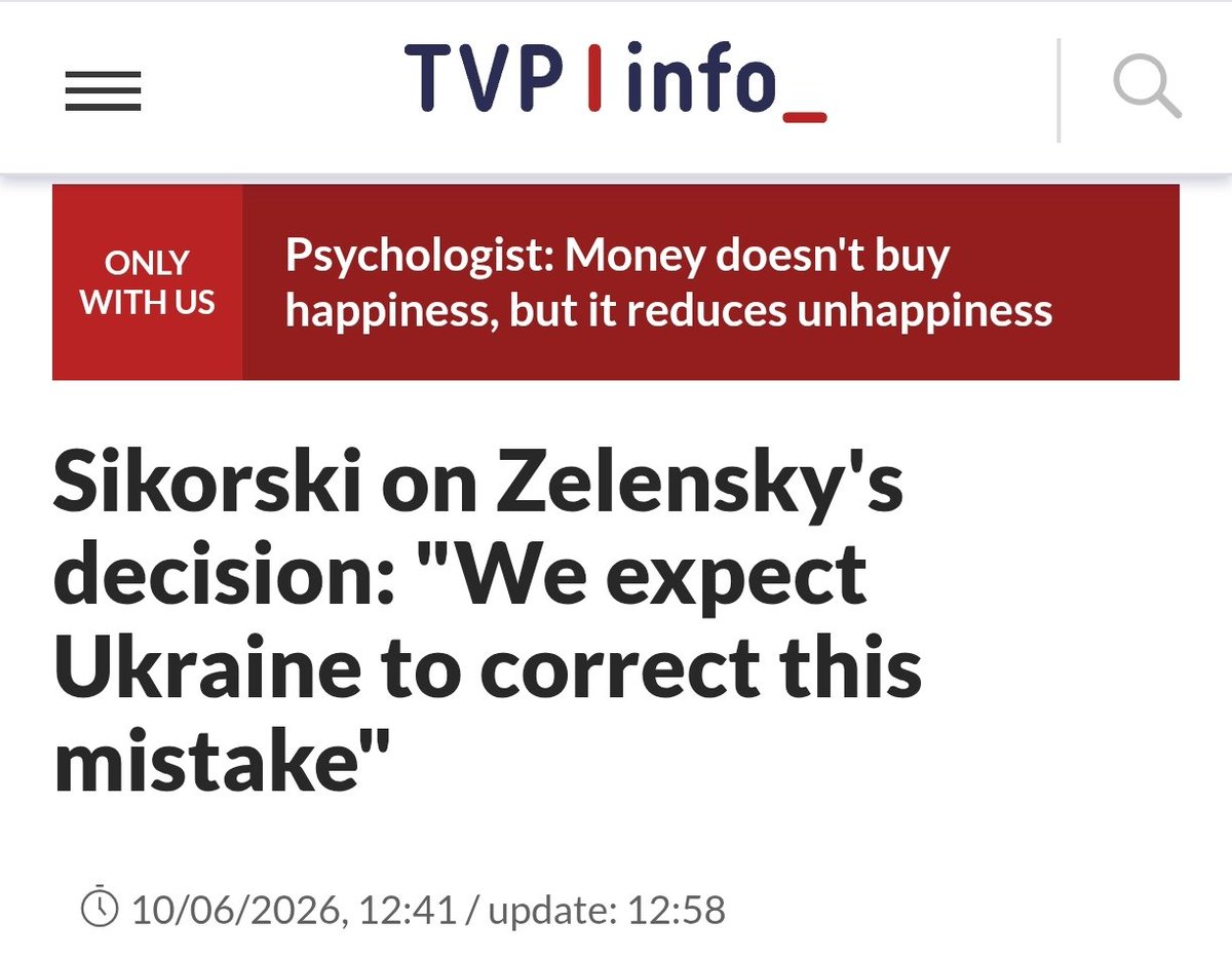 Glenn_Diesen's tweet photo. Poland demands that Zelensky reverse the decision to name one of their military units after the fascist UPA, which murdered about 100.000 Poles during the Second World War. https://t.co/hgQxqTanGK