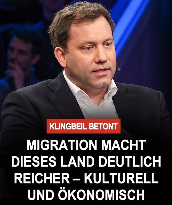 DirtyHarry_tv's tweet photo. Lars  Klingbeil verteidigte in der ARD-„Arena“ die Zuwanderung nach  Deutschland. Der SPD-Chef sagte, Migration mache Deutschland reicher –  sowohl kulturell als auch ökonomisch. Zugleich betonte er, Deutschland  müsse Bürgergeldempfänger besser qualifizieren und zusätzlich Fachkräfte  aus dem Ausland gewinnen. 

Auf  Kritik an möglichem Missbrauch bei Sozialleistungen erklärte Klingbeil,  Schwarzarbeit und Steuerhinterziehung müssten konsequent verfolgt  werden. Menschen mit Migrationsgeschichte dürften jedoch nicht pauschal  in Verruf geraten.
