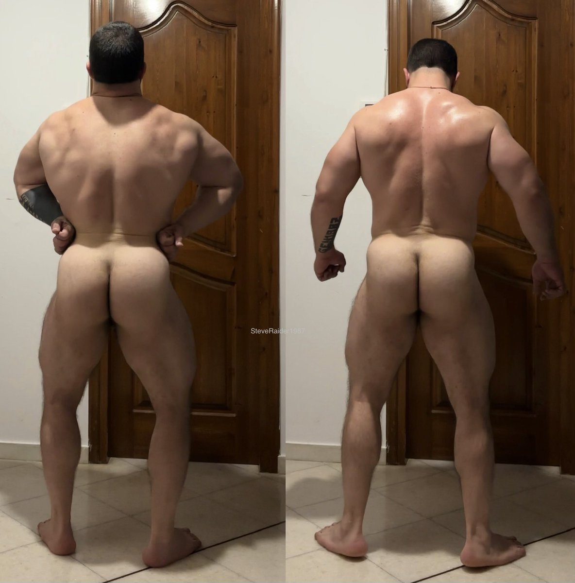 SteveRaider1987's tweet photo. Big monkey humps for hump day 💪🏻🦍🐾 #musclenerd #aesthetics #malenude #nudelove https://t.co/xEdUwMrqhg