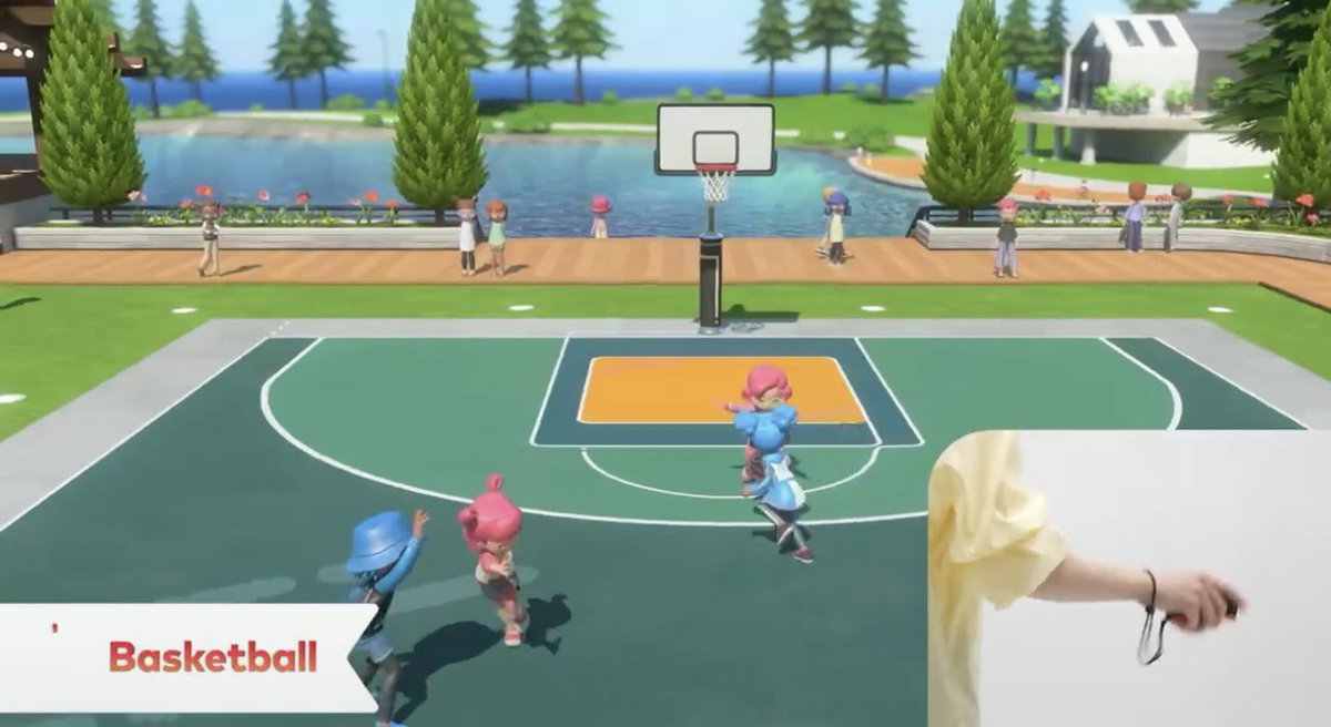 CatfishMys's tweet photo. when I say ‘generic coffee shop aesthetic’, I’m referring to how they decided to move away from the “resort” direction the original game had in favor for this giant corporate outlet with the atmosphere of a starbucks

like why are we not playing volleyball on a beach?? https://t.co/5bNjN6WiZo