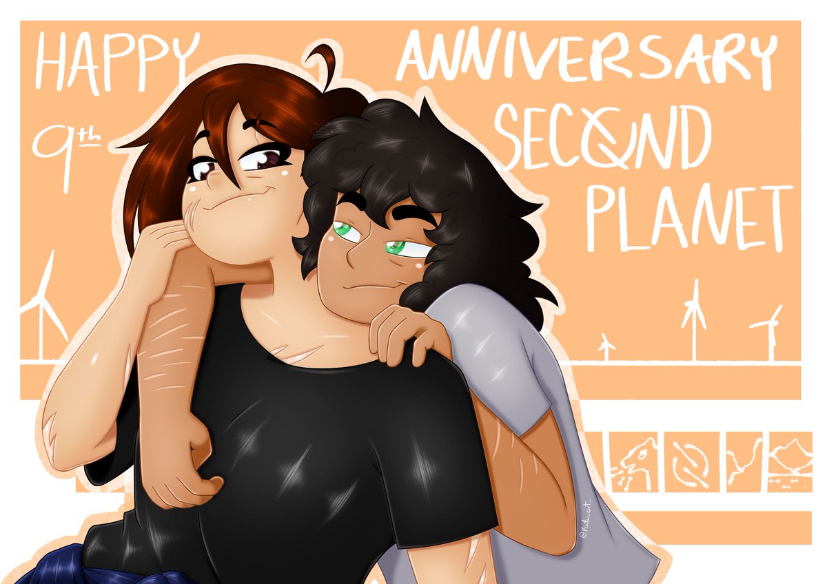 Kato_art_'s tweet photo. HAPPY 9TH ANNIVERSARY SECOND PLANET !!!! π₯³πͺπ«
I was only able to make these drawings as practice to learn how to use FireAlpaca lmao but I'm excited for the sequel !!!!
#SecondPlanet #ShelbyMerry https://t.co/Zop1uwetzy