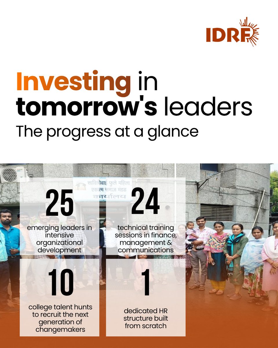 IDRF_US's tweet photo. Supported by IDRF, Project Shakti is building the long-term capacity of Savitribai Phule Mahila Ekatma Samaj Mandal (SPMESM) in communities across Maharashtra. Help empower the next generation of leaders shaping India's future. Support IDRF at https://t.co/0crY8SpUGs. https://t.co/jgB6DiWx9y