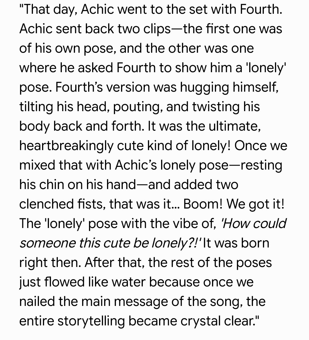 heavenlyeuri's tweet photo. Just found out that Fourth helped come up with the moves for the hugging part in Lonely Girl after Ashi showed it to him. 

He didn’t only assist with the lyrics for 'To You' but he also contributed to the choreography now for 'Lonely Girl'

😭👏

#Fourthnattawat #โฟร์ทณัฐวรรธน์ https://t.co/GrxgI0jOHb