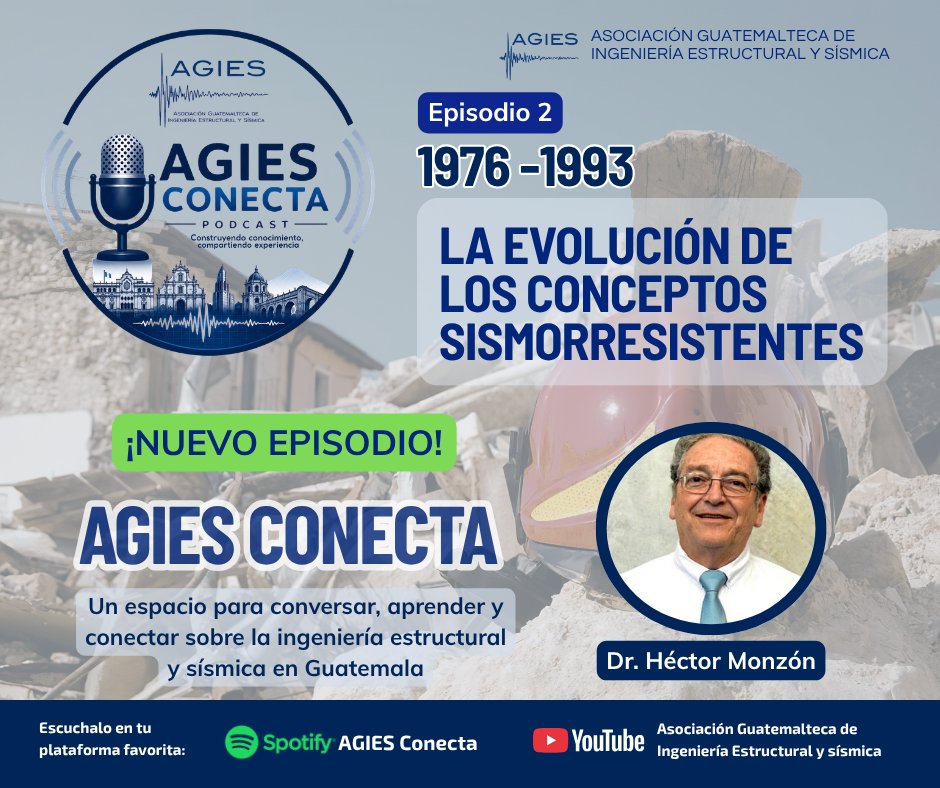AGIESgt's tweet photo. 🎙️ ¡Ya está disponible el Episodio 2 de AGIES Conecta!

🎧 Escuche el episodio completo aquí: 
        🟢 Spotify: https://t.co/YKwyMVcYzp
        🔴 Youtube: https://t.co/sjLOaxIBW8

AGIES Conecta: Construimos conocimiento y compartimos experiencias. https://t.co/56BPS7gRfa