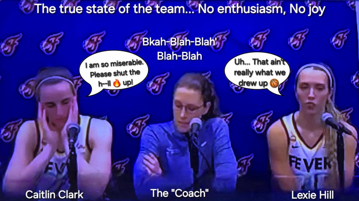 clarencearcher's tweet photo. What a hostile work environment this so-called coach has made.
 And for the sake of conversation, the coach is a lesbian in a same sex marriage to an African American while Caitlin Clark is a white heterosexual Caucasian 😕 https://t.co/WfXpDVc2Sy